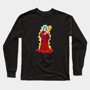 Saint holding a skateboard Long Sleeve T-Shirt